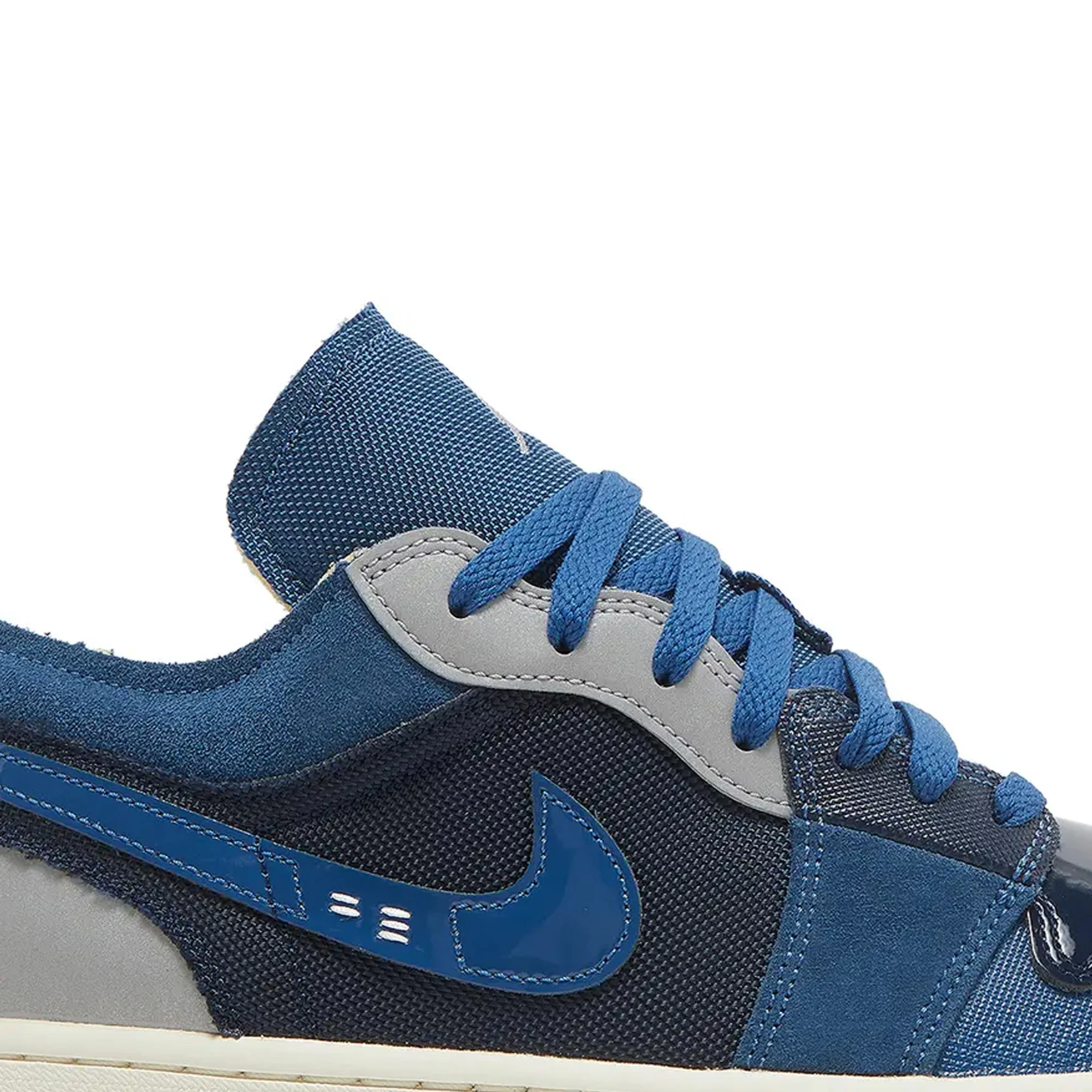 Air Jordan 1 Low SE Craft 'Obsidian French Blue Ashen Slate White' (2023) - Image 6