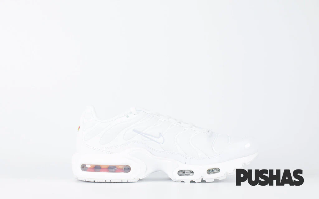 Air Max TN Plus 'White Metallic Silver' GS (2021) - Image 4