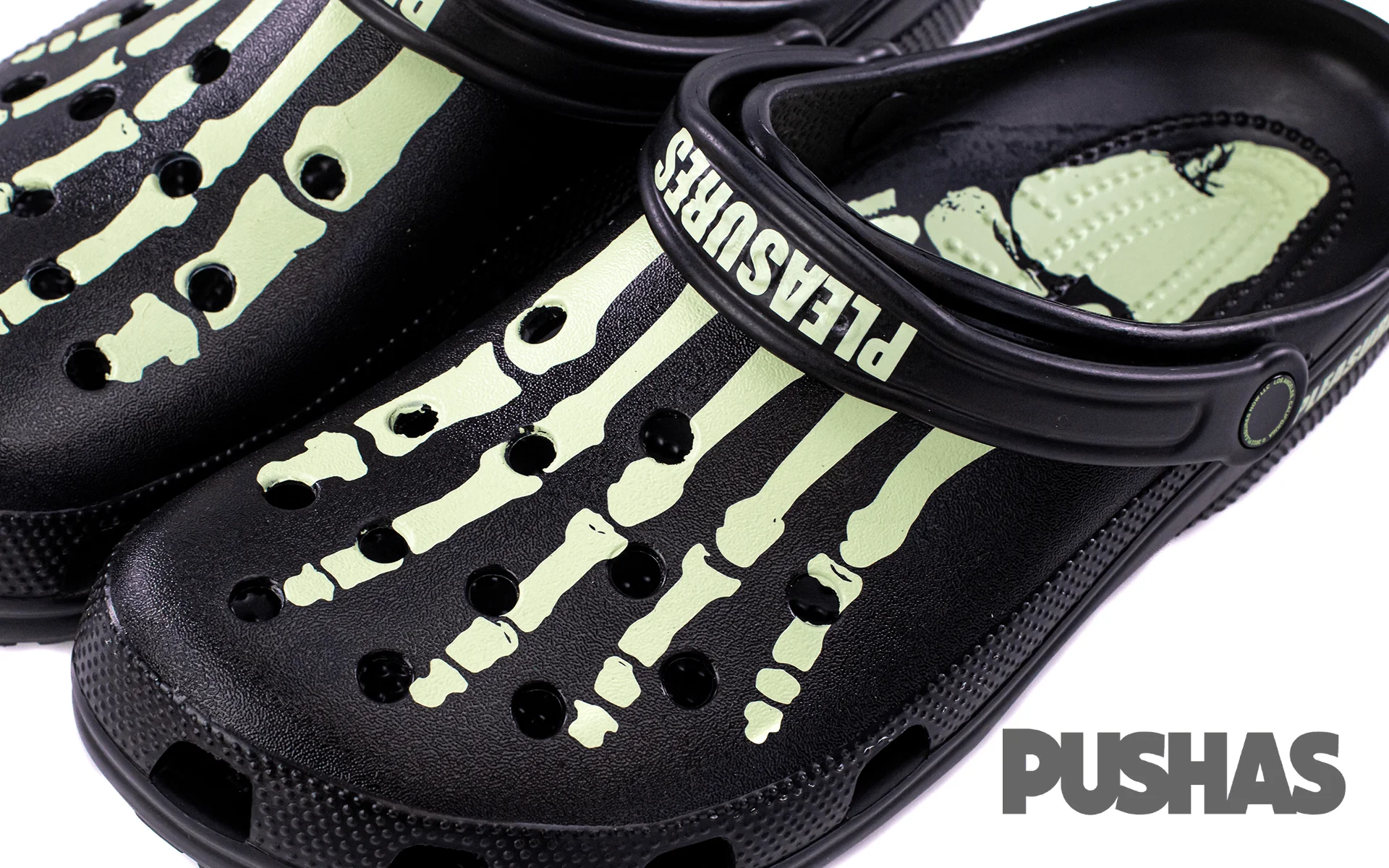 Classic Clog x Pleasures Skeleton 'Black Glow' (2022) - Image 7