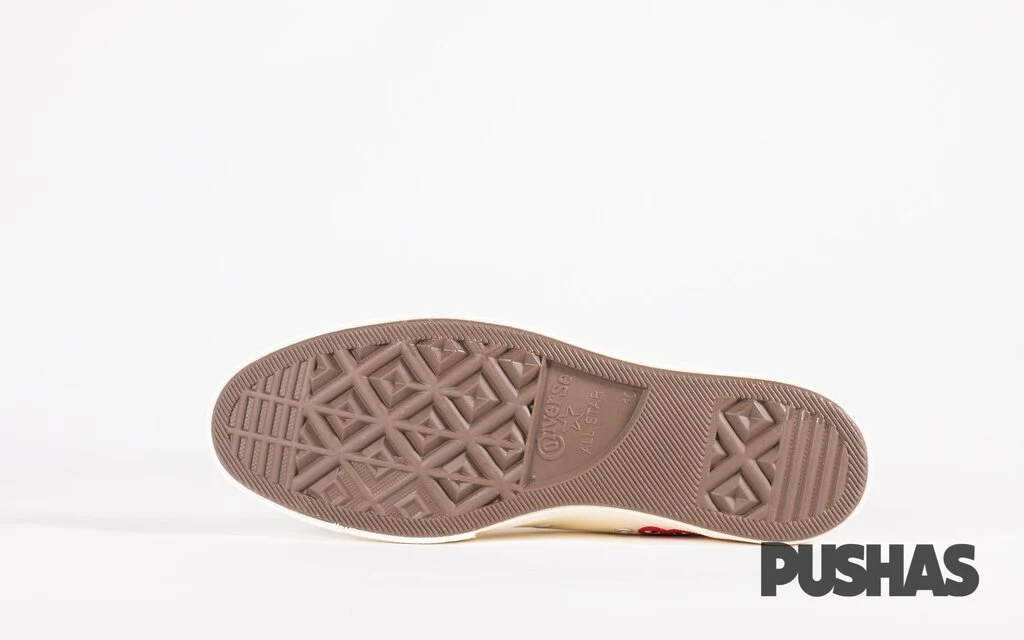 Comme des Garcons Play x Chuck Taylor 1970s Hi 'Multi Heart' - Milk (New) - Image 5