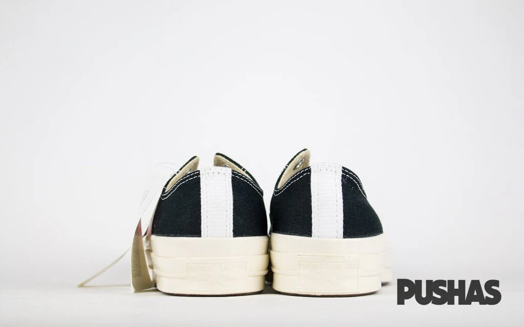 Comme des Garcons Play x Chuck Taylors Low Top - Black (New) - Image 3