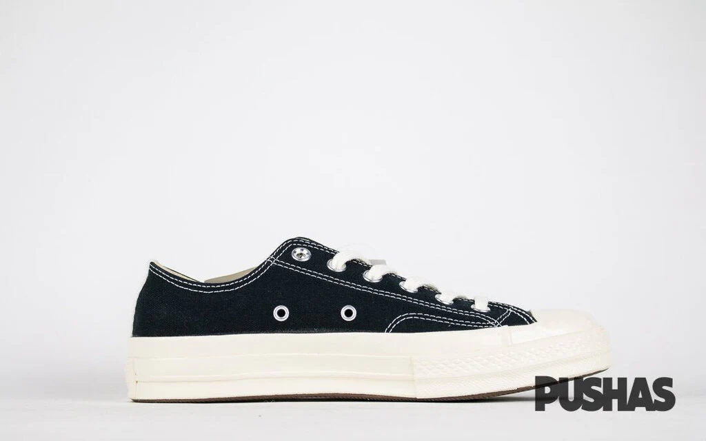 Comme des Garcons Play x Chuck Taylors Low Top - Black (New) - Image 4