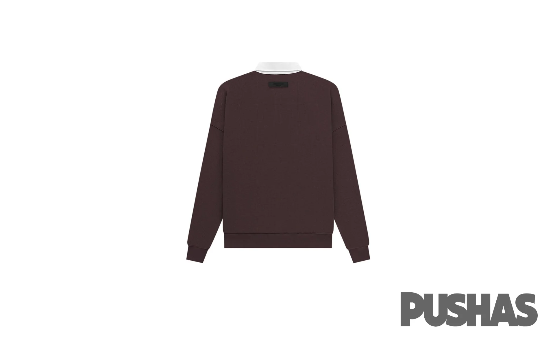 Essentials Plum Waffle Henley Rugby 'Plum' (2023) - Image 2