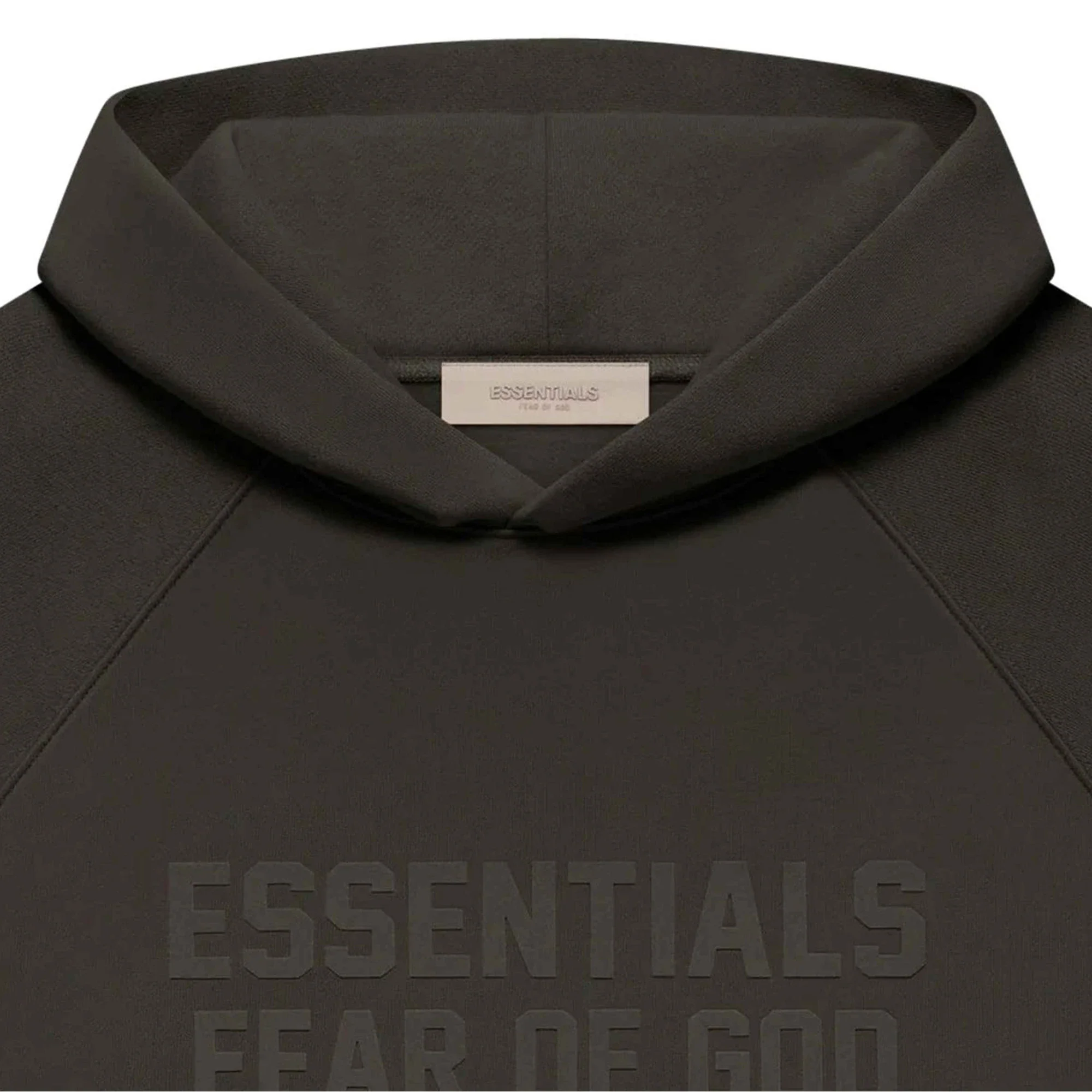 ESSENTIALS Pull Over Hoodie 'Off Black' (2022) - Image 3