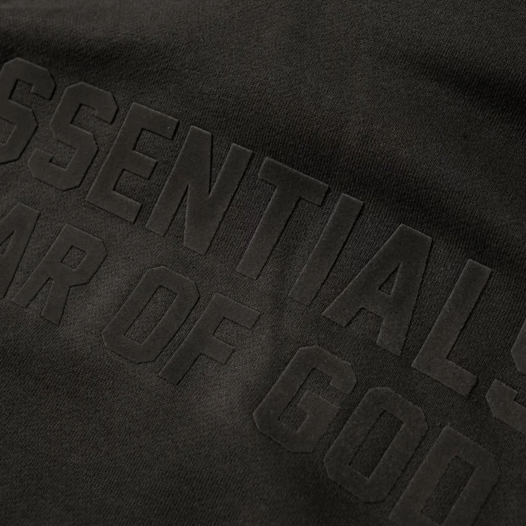 ESSENTIALS Pull Over Hoodie 'Off Black' (2022) - Image 4