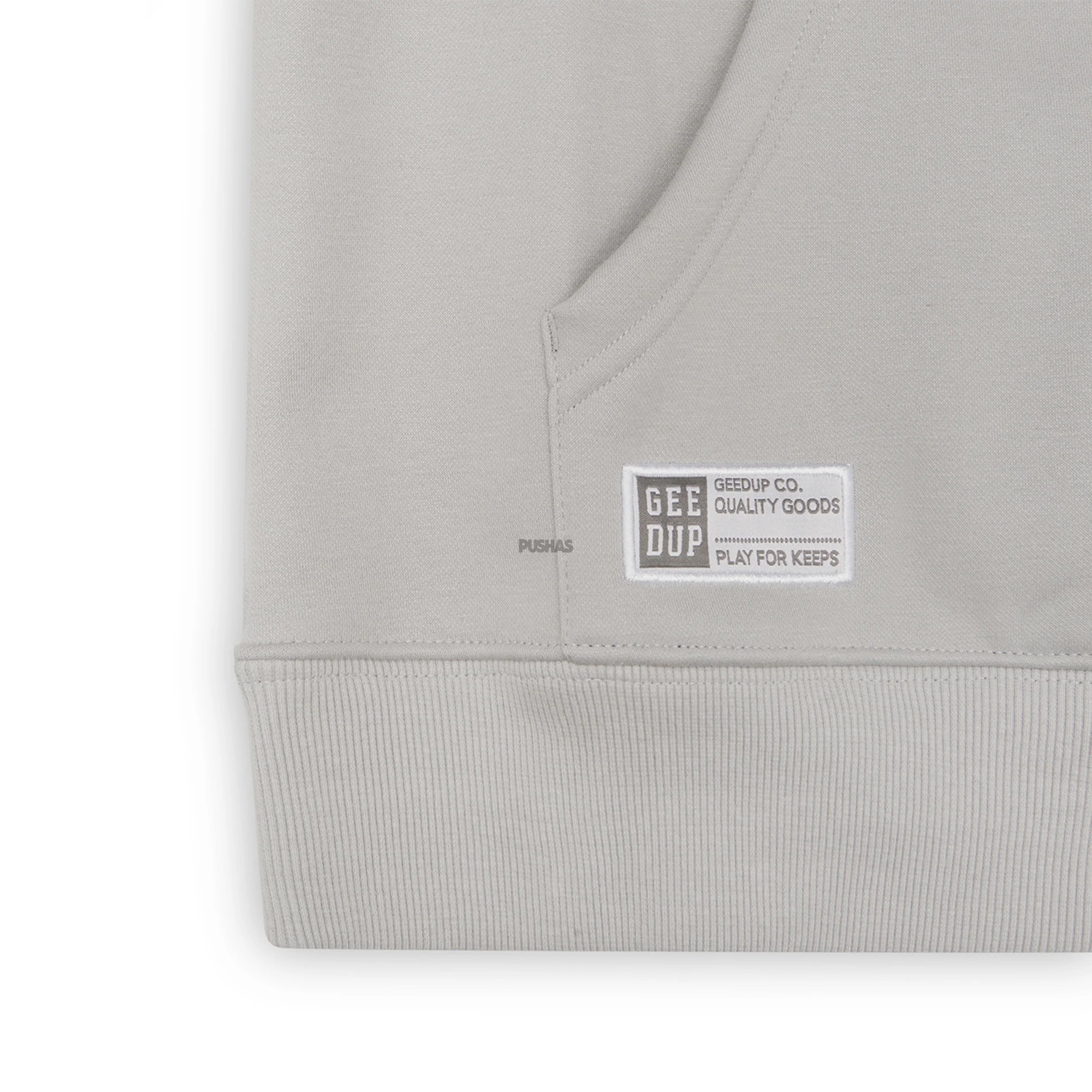 Geedup Handstyle Hoodie 'Grey White' (2022) - Image 3