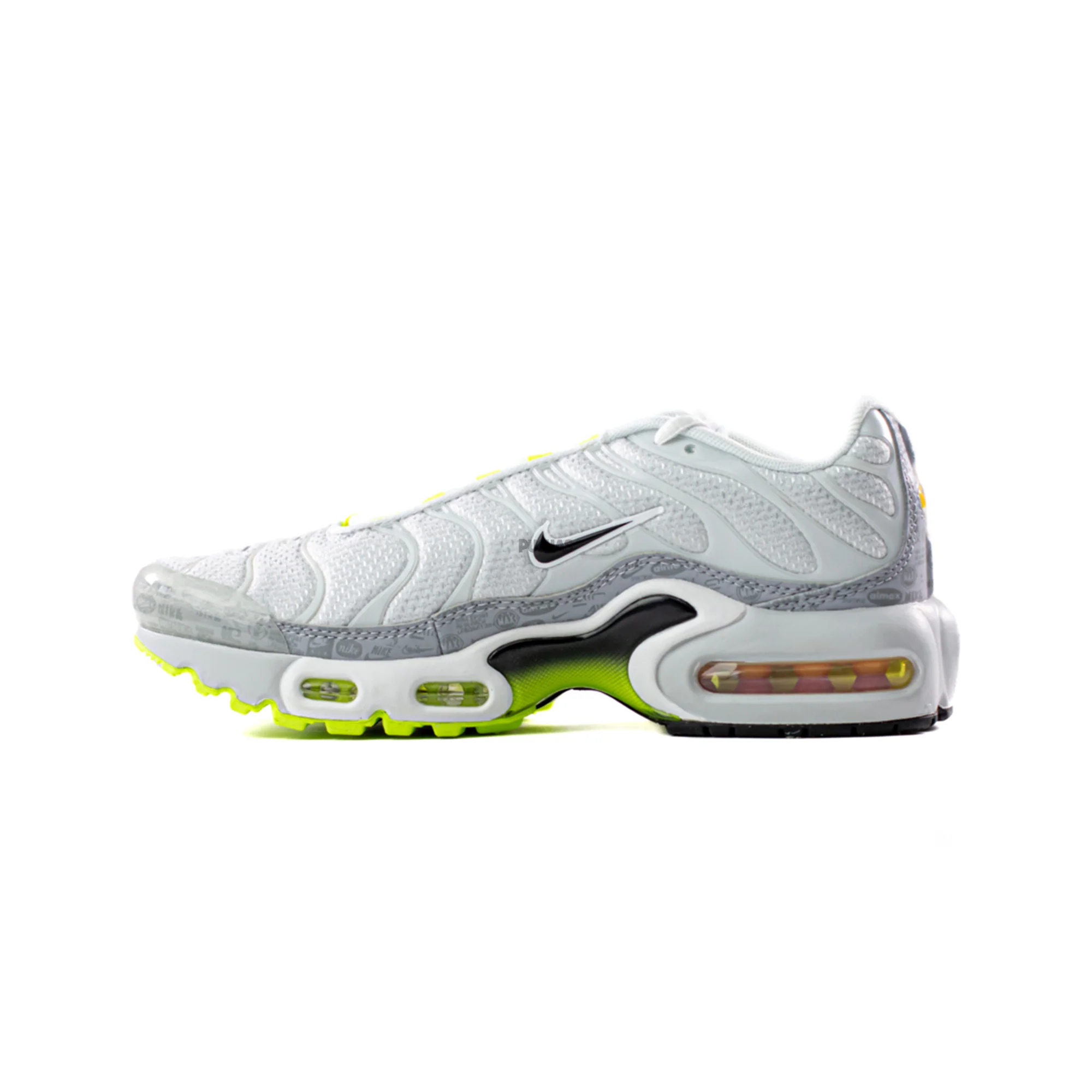 Nike Air Max Plus TN 'Retro Air Max Logos / Reflective White Volt' GS (2021) - Image 3