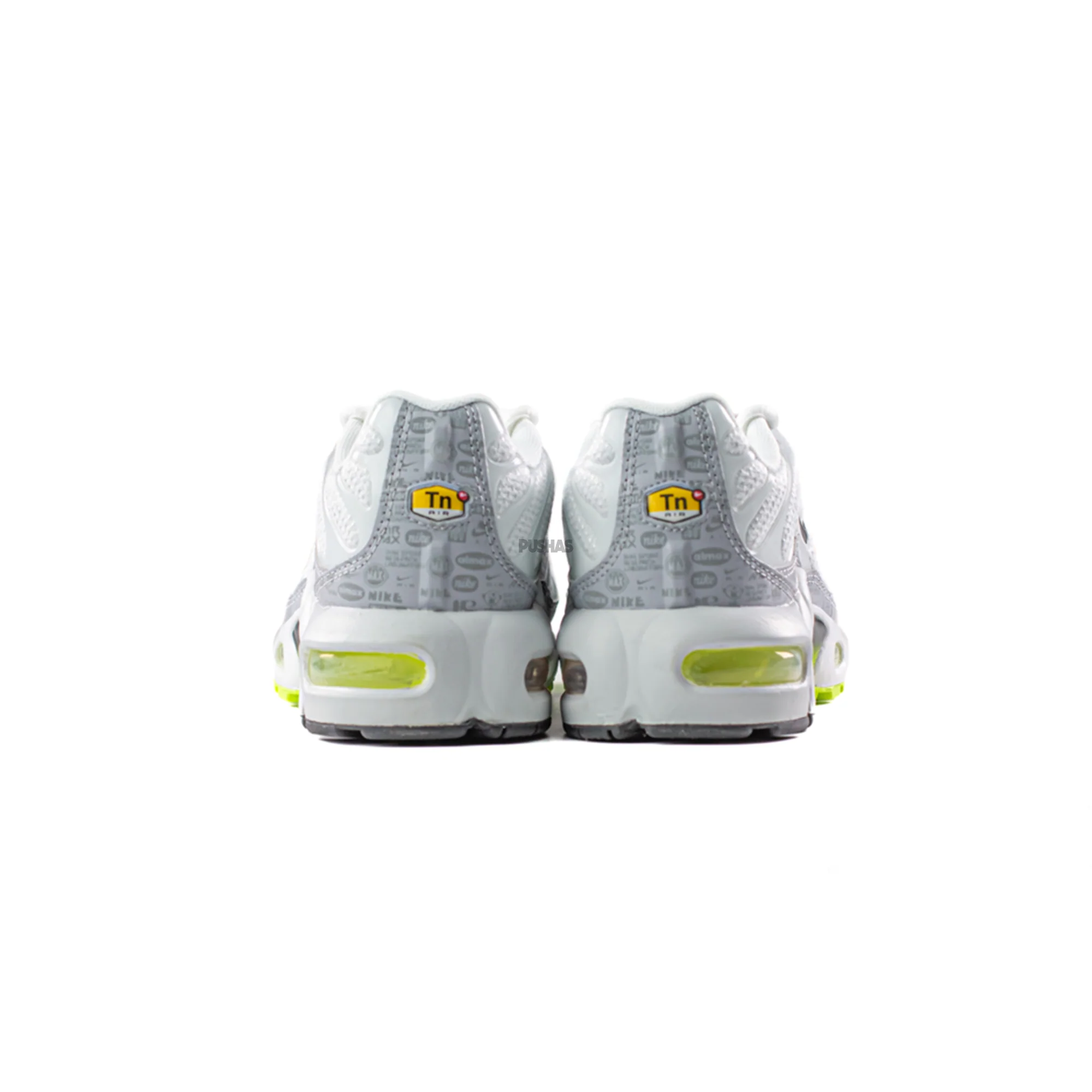 Nike Air Max Plus TN 'Retro Air Max Logos / Reflective White Volt' GS (2021) - Image 5