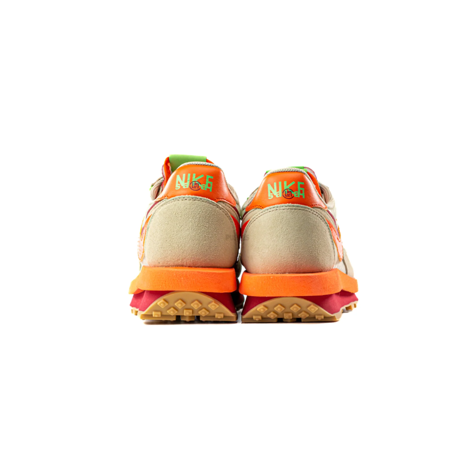 Nike LD Waffle x CLOT x Sacai 'Net Orange Blaze' (2021) - Image 5
