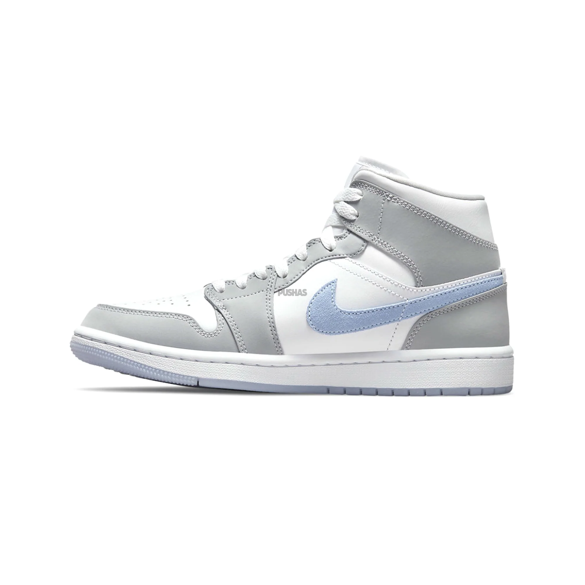 [Refurbished] Air Jordan 1 Mid 'Grey Blue Wolf Grey' Women's (2021) - Image 3