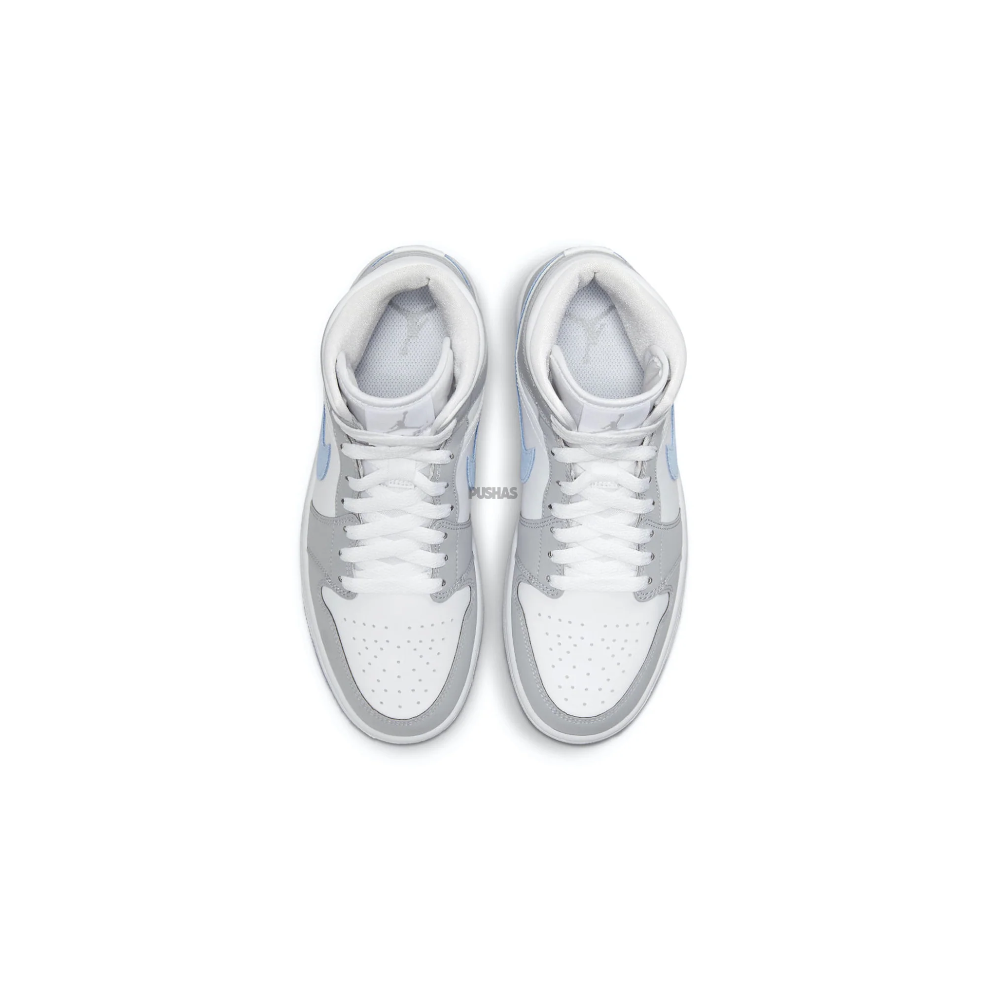 [Refurbished] Air Jordan 1 Mid 'Grey Blue Wolf Grey' Women's (2021) - Image 4