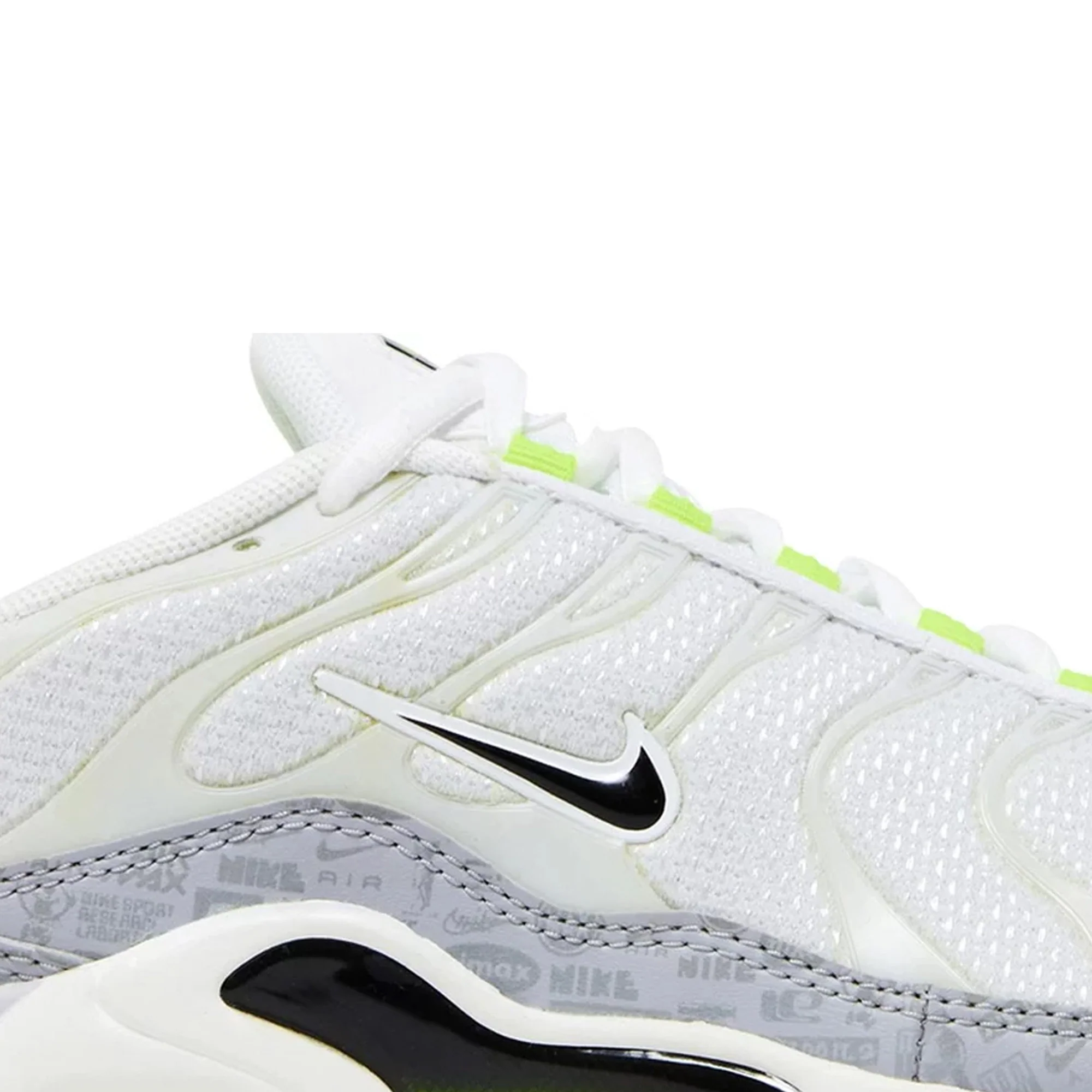 [Refurbished] Air Max Plus TN 'Retro Air Max Logos / Reflective White Volt' GS (2021) - Image 8
